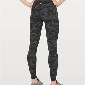 lululemon athletica Black Camo Leggings